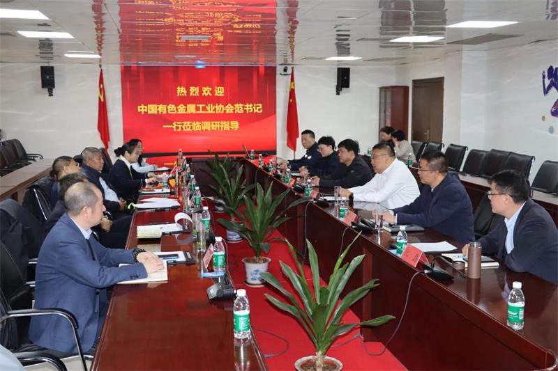 中国有色金属工业协会党委副书记范顺科一行莅临爱游戏铝业调研
